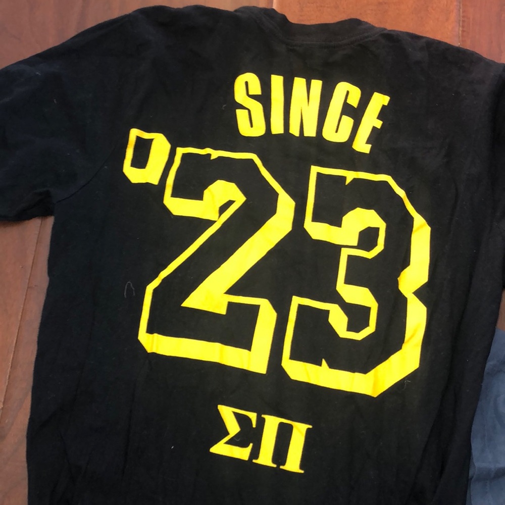 Frat shirt, black, slightly used
